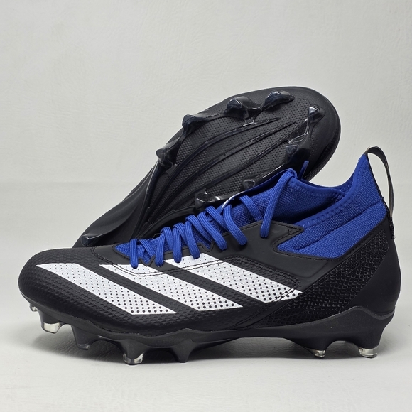 Adidas Adizero Impact Football Cleats Men\'s Size 12 Black Blue IE1405 New